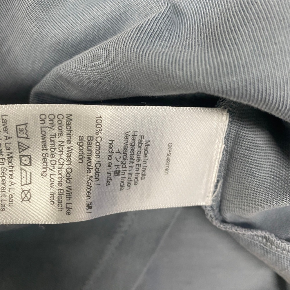 Madewell The Perfect Crewneck Tee Women XXS Blue Allday Jersey Cotton NS581 - Picture 9 of 11